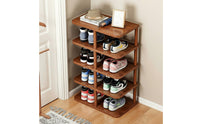Large Capacity Multi-Tier Shoe Rack Space Saving Vertical Shoe Shelving Unit Easy Assembly Household Storage for Dorm Room, Apartment, Closet