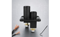 2-Pole Connector Socket Heavy Duty for Towed Universal Terminal Connection