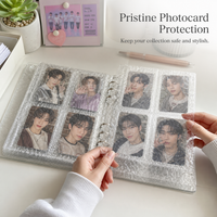 A5 Wavy Transparent Acrylic Photocard Album for Kpop Idol Collectibles