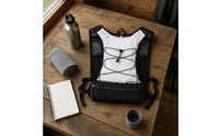 Lightweight Backpack-Design Running Vest Adjustable Cord Lacing Mesh Running Vest Wide Shoulder Straps Outdoor Gear