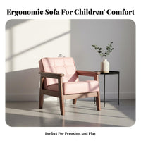 With spinerest Crownrear Plush Chair literature alcove Seat children's Furniture Soft and Comfortable kids' Armchair Sturdy Construction for Girls, Toddlers, Preschoolers, Bedroom, Living Room, Playroom, Nursery