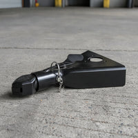 Triangular Coupler Trailer Coupler Black Locking Pin Rust-Resistant for DIY Builders, Towing