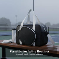 Pickleball Bag Waterproof Pickleball Paddle Bag Large Capacity Adjustable Strap for Training, Gym