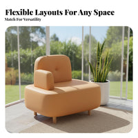 Curved Backrest Upholstered Bench and Chair Dining Set Modern Design Padded Multi-Person Bench Sturdy Construction Commercial Furniture Easy to Clean for Restaurant Owners, Interior Designers, Guests, Dessert Shop, Reception Area, Office, Kitchen