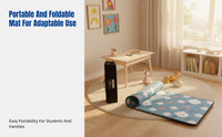 Foldable Sleeping Mat for Kindergarten, Portable Sleeping Pad, Thickened Moisture-Resistant Bead for Student, Child