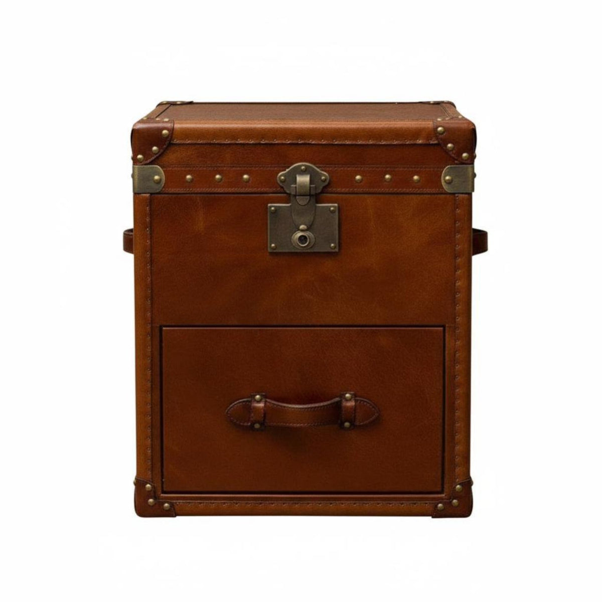 Distressed Finish Vintagedesign Storage Trunk Multi-Functional Vintage Suitcase Table Creative Design Accent Furniture Statement Piece for Interior Designers, Homeowners, Apartment Dwellers, Living Room, Bedroom, Lounge Area, Entryway