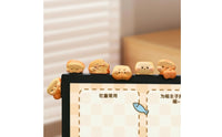 6 Pieces Kawaii Bread Figurine Cute Bread Figurines Lightweight Monitor Figurines Long-Lasting for Office Workers, Teens