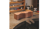 Jewelry Shaping Block Solid Hardwood Jewelry Forming Block Tool Grooved Rectangular for Craftsmen, Workbench, Workshop