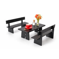 8 Pieces Dollhouse Coffee Table Set Decorative Furniture Simple for Hobbyists