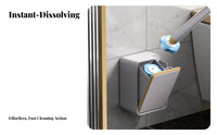Toilet Brush Set Hygienic Wall Mounted Toilet Scrubber Kit Hands Disposal