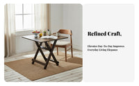 Space-Saving Foldable Square Dining Table Portable Collapsible Tatami Table Multi-Purpose Household Furniture Strong Load-Bearing for Small Apartment Residents, Homeowners, Students, Balcony, Bay Window, Living Room, Bedroom
