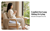 Ice-Silk Material Donut Seat Cushion Quilted Donut Cushion Padded Body Support Woven Texture