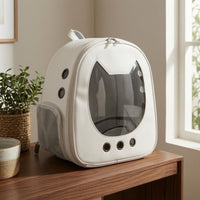 Zip-Around Closure Cat Backpack Carrier Mesh Pockets Pet Carrier Backpack Padded Straps Outdoor Gear Ventilated