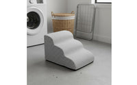Sofa Entry Steps for Dogs Removable Cleanable Cover Firm Foam Dog Ramp Lightweight Dog Stairs Gentle Slope for Bedside