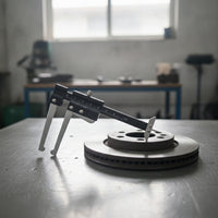 Brake Disc Thickness Caliper Locking Disc Brake Thickness Caliper Handheld Metal for Mechanics, Repair Shops, Garages