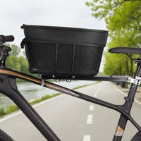 Foldable Dog Bike Basket Easy to Fold Dog Bike Basket Removable for Biking, Outdoor Rides