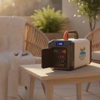 Power Station with Conventional Composition-Electrochemical Compact Portable Power Station Rechargeable Portable Generator for Campers, Homeowners