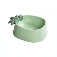 Non-Slip Pineapple Pet Bowl Social Media Design Cartoon Cat Bowl Large Capacity Decorative Pet Food Dish Easy to Clean for Cats, Kittens
