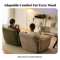 Can Be Laid Flat Adjustable Padded Lounger Foldable Design Floor Seating No Assembly Required Cushioned Recliner for video game enthusiasts, Students, Adults, Living Room, Bedroom, studying, Balcony