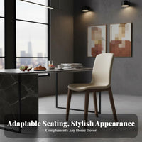 Nordic Aesthetic Upholstered rearrest Seat Modern Design Upholstered Side Chair Minimalist design Dining Seating Armless for Restaurant Owners, Apartment Dwellers, Interior Designers, Kitchen, Cafe, Home Office