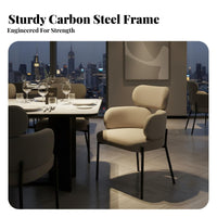 Minimalist design Woven Backrest Armchair Retro Look Dining Chair Sturdy Frame Household Furniture Padded Seat for Restaurant Owners, Design aficionados, Interior Designers, Kitchen, Living Room, Balcony, Home Office