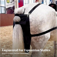 Waterproof Horse Manure Bag Wear-Resistant Horse Droppings Bag Black Saddle Poop Catcher Harness Straps