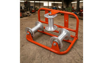 Three-Wheel Corner Cable Pulley Heavy Duty Corner Cable Pulley Welded for Electricians