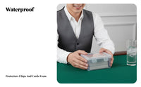 Transparent Chip Container particle-resistantproof Clear Card Storage Box multipurpose