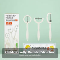 3 Pieces Food-Grade Material Oral Muscle Flexibility Training Tool Polished without Burrs Oral Muscle Tip Exerciser Set Lightweight And