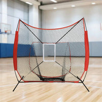 Softball Practice Net with Target Freestanding Baseball Practice Stable for Backyard