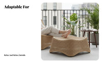 Sbeyondheast Asian and aesthetic Wicker Peacock Chair Weather-Resistant Armchair Statement Piece Seating Furniture Handwoven Design for Homeowners, Interior Designers, Cafe Owners, Living Room, Garden, Balcony, rearyard