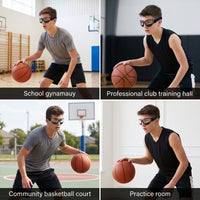 Dribble Glasses with Adjustable Strap Flexible Basketball Training Eyewear Dribbling Training Glasses for Athletes