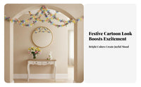 Easter Tinsel Garland Festive Spring Hanging Tinsel Garland Decoartion Party Supplies for Families, Teachers