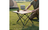 Camping Table with Carry Bag Foldable Camp Folding Table Compact Furniture for Campers, Anglers, Picnics, Barbecues