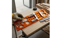 Right-Angle Guide Plate Clamping Buckles Power Tool Accessory Anodized Orange