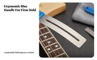 3 Pieces Anti-Scratch Guitar Fret Protector Long-Lasting Stainless Steel Fret Polishing Guard Multiple Sizes Included for DIY Musicians