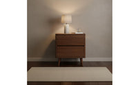 Wooden Bedside Cabinet Space-Saving 3-Drawer Nightstand Sturdy and Stable Modern End Table with Drawers for Living Room