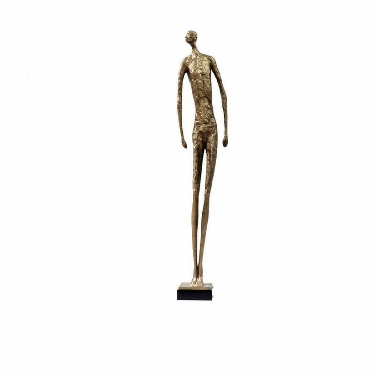 Human Figure Sculpture Textured Abstract Human Statue Tall for Office, Bookshelf