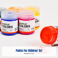 Acrylic Paint Set, Bottled, Waterproof, Kids DIY, Kindergarten Art, Stone, Shoes