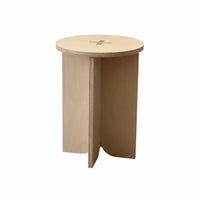 Vintage design Three-Legged Round Stool Multi-Purpose Low Seat Minimalist Design Indoor Furnishing Mortise and Tenon Joint for Cafe Owners, Homeowners, Interior Decorators, Dessert Shop, Living Room, Bedroom, Entryway