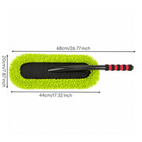 Car Dusting Mop Chenille Car Duster with Long Handle Washable Detachable for Garage