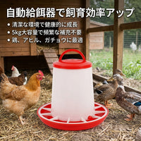 Chicken Feeder Poultry Feeder Chick Feeding Plastic Bucket Type Yellow
