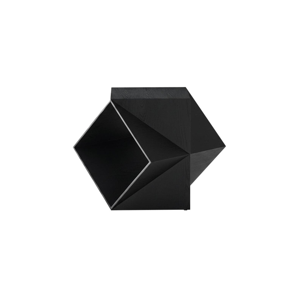 Artistic Design Polyhedron Side Table Geometric Shape Nightstand Minimalist & Design Indoor Furniture Movable for Art Lovers, Apartment Dwellers, Interior Designers, Living Room, Bedroom, study corner, Hallway