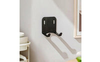 Matte Black U-Style Hook Cradle Compact Portafilter Wall Rack Slim Coffee Tool Holder Sturdy for Pegboard