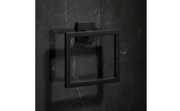 Rustproof Hand Towel Loop with Square Base Geometric Hand Towel Loop Space-Saving Hardware Sleek for Washroom