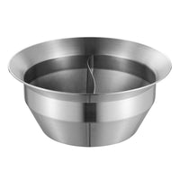 Yin Yang Hot Pot Stainless Steel Hot Pot with Divider Warp-Resistant Cookware for Dinner Parties