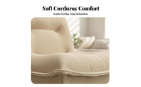 Luxurious Comfort Armless Lounger Thick Padding Ergonomic Lounger Retains Shape Lounge Chair Modern Design for Young Adults, Meditators, Bedroom, Living Room, Balcony, Reading Nook