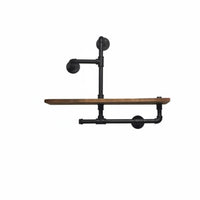 Industrial Pipe Shelving Retro Look Wall Shelf Space-Saving for Living Room, Bar
