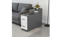 Sofa Side Cabinet Multi-Versatile Sofa Side Table Space-Saving Narrow Storage Cabinet for Small Apartment, Living Room