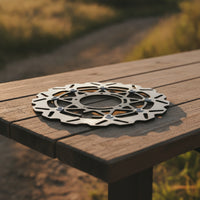 Flexibly Mounted Disc Brake Rotor Wet and Dry Flexibly Mounted Brake Rotor Fast Ventilation Hardware for Trail Riding